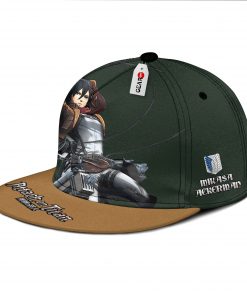 Mikasa Ackerman Snapback Hat Custom Attack On Titan Hat GOTK2402