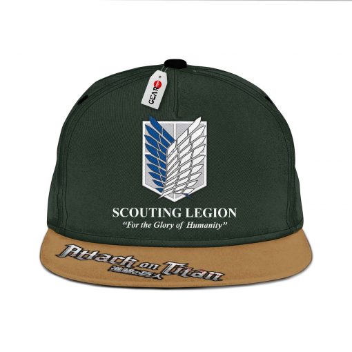 AOT Scout Regiment Snapback Hat Custom Attack On Titan Anime Hat GOTK2402