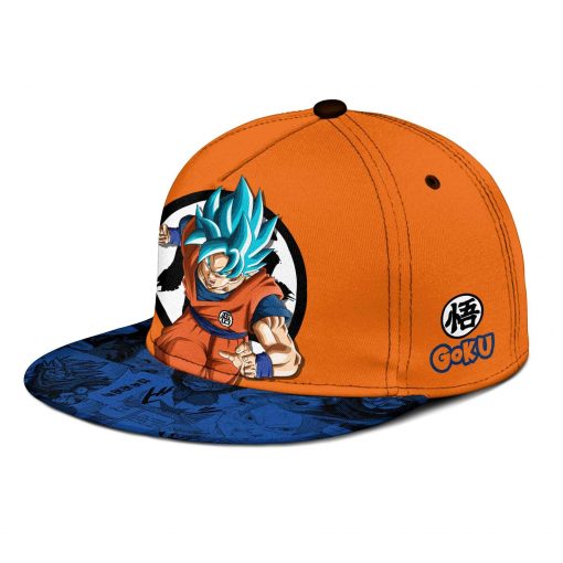 Goku Blue Cap Hat Custom Anime Dragon Ball Snapback GOTK2402
