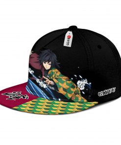 Giyuu Tomioka Cap Hat Custom Kimetsu Anime Snapback GOTK2402
