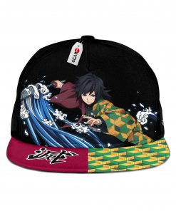 Giyuu Tomioka Cap Hat Custom Kimetsu Anime Snapback GOTK2402