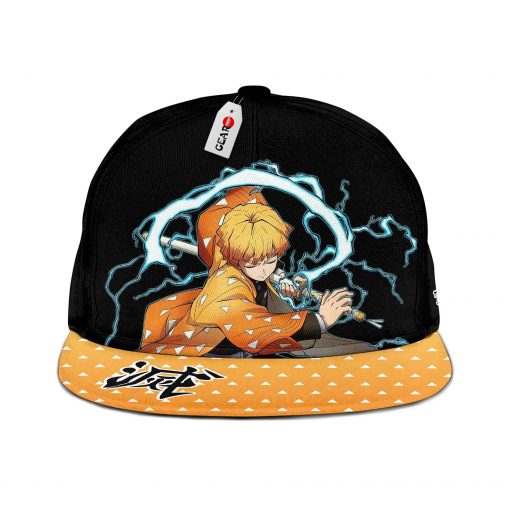 Zenitsu Cap Hat Thunder Breathing Anime Kimetsu Snapback GOTK2402