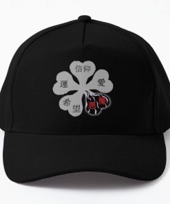 Black clover the five leaves 02 Baseball Cap RB0403 product Offical Anime Cap Merch